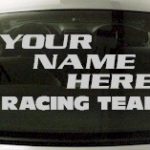 Custom582 Custom YOURNAMEHERE Racing Team Decal