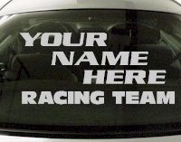 Custom582 Custom YOURNAMEHERE Racing Team Decal 