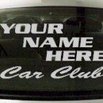 Custom584 Custom YOURNAMEHERE Car Club Decal