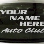 Custom589 Custom YOURNAMEHERE Auto Club Decal