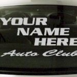 Custom590 Custom YOURNAMEHERE Auto Club Decal