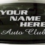 Custom591 Custom YOURNAMEHERE Auto Club Decal