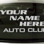 Custom592 Custom YOURNAMEHERE Auto Club Decal
