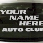 Custom593 Custom YOURNAMEHERE Auto Club Decal