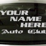 Custom594 Custom YOURNAMEHERE Auto Club Decal