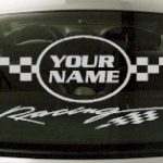 Custom600 Custom YOURNAMEHERE Racing Decal