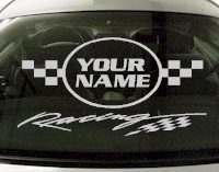 Custom600 Custom YOURNAMEHERE Racing Decal 