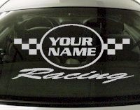 Custom602 Custom YOURNAMEHERE Racing Decal 