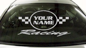 Custom602 Custom YOURNAMEHERE Racing Decal