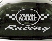 Custom603 Custom YOURNAMEHERE Racing Decal 