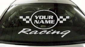 Custom603 Custom YOURNAMEHERE Racing Decal