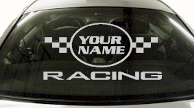 Custom605 Custom YOURNAMEHERE Racing Decal