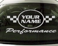 Custom608 Custom YOURNAMEHERE Performance Decal 