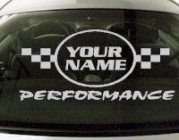 Custom610 Custom YOURNAMEHERE Performance Decal 