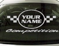Custom614 Custom YOURNAMEHERE Competition Decal 