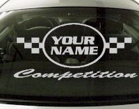 Custom615 Custom YOURNAMEHERE Competition Decal 