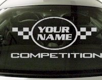 Custom616 Custom YOURNAMEHERE Competition Decal 