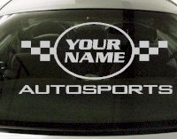 Custom618 Custom YOURNAMEHERE Autosports Decal 