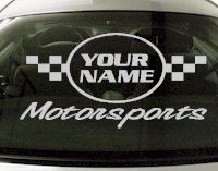 Custom619 Custom YOURNAMEHERE Motorsports Decal 