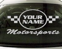 Custom620 Custom YOURNAMEHERE Motorsports Decal 