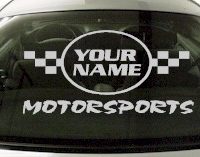 Custom621 Custom YOURNAMEHERE Motorsports Decal 
