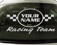 Custom630 Custom YOURNAMEHERE Racing Team Decal 