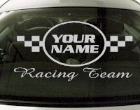 Custom631 Custom YOURNAMEHERE Racing Team Decal 