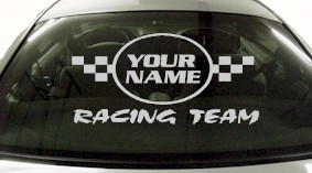 Custom632 Custom YOURNAMEHERE Racing Team Decal