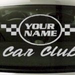 Custom635 Custom YOURNAMEHERE Car Club Decal