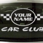 Custom637 Custom YOURNAMEHERE Car Club Decal