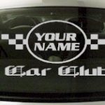 Custom640 Custom YOURNAMEHERE Car Club Decal