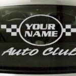 Custom641 Custom YOURNAMEHERE Auto Club Decal