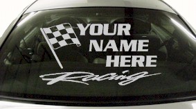 Custom651 Custom YOURNAMEHERE Racing Decal