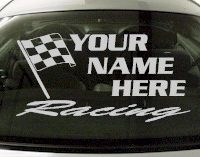 Custom652 Custom YOURNAMEHERE Racing Decal 