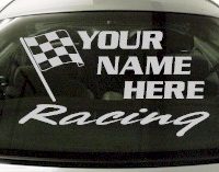 Custom653 Custom YOURNAMEHERE Racing Decal 