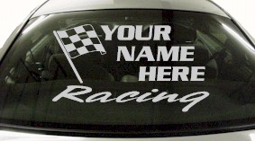 Custom653 Custom YOURNAMEHERE Racing Decal