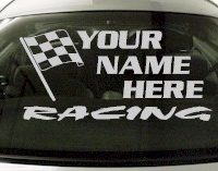 Custom654 Custom YOURNAMEHERE Racing Decal 
