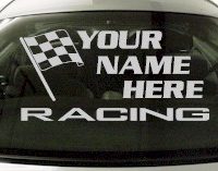 Custom655 Custom YOURNAMEHERE Racing Decal 