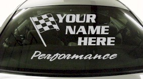 Custom657 Custom YOURNAMEHERE Performance Decal