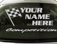 Custom664 Custom YOURNAMEHERE Competition Decal 