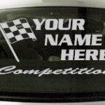 Custom665 Custom YOURNAMEHERE Competition Decal