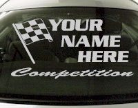 Custom665 Custom YOURNAMEHERE Competition Decal 