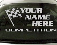Custom666 Custom YOURNAMEHERE Competition Decal 