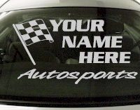 Custom667 Custom YOURNAMEHERE Autosports Decal 
