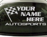 Custom668 Custom YOURNAMEHERE Autosports Decal 