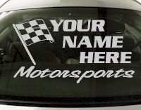 Custom669 Custom YOURNAMEHERE Motorsports Decal 