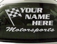 Custom670 Custom YOURNAMEHERE Motorsports Decal 