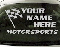 Custom671 Custom YOURNAMEHERE Motorsports Decal 