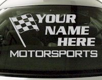 Custom672 Custom YOURNAMEHERE Motorsports Decal 
