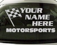 Custom673 Custom YOURNAMEHERE Motorsports Decal 